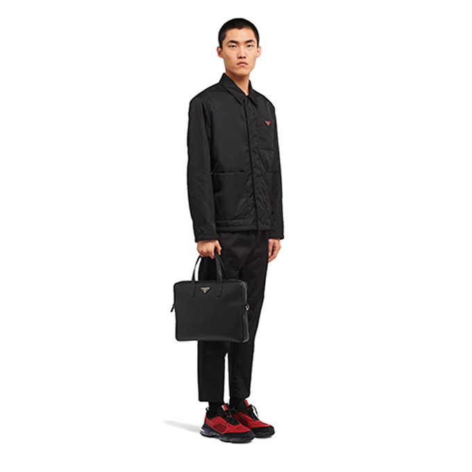 prada saffiano leather briefcase #2VE368